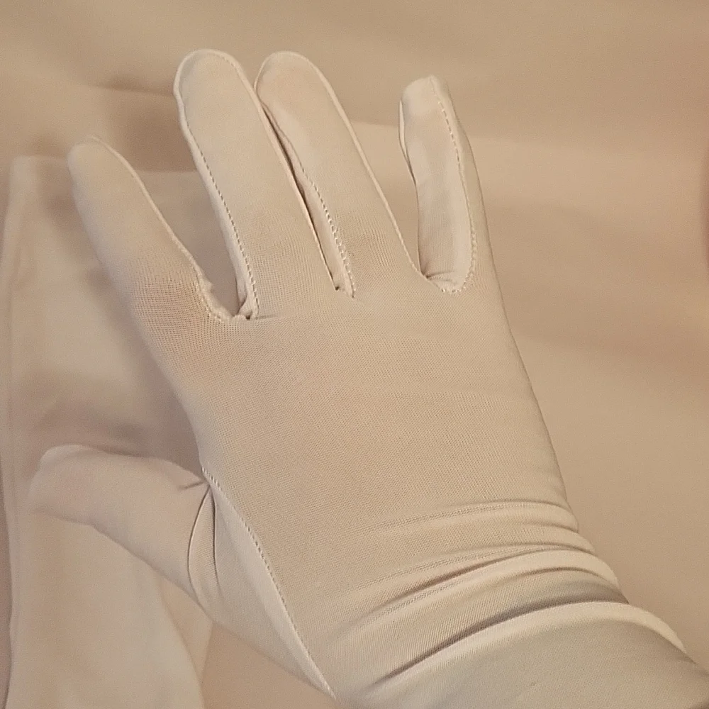 White Thin Gloves